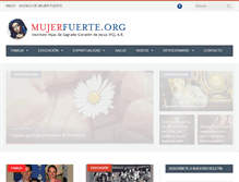 Tablet Screenshot of mujerfuerte.org